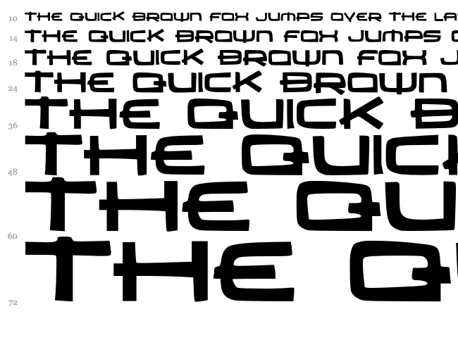 JMH Carrera font waterfall